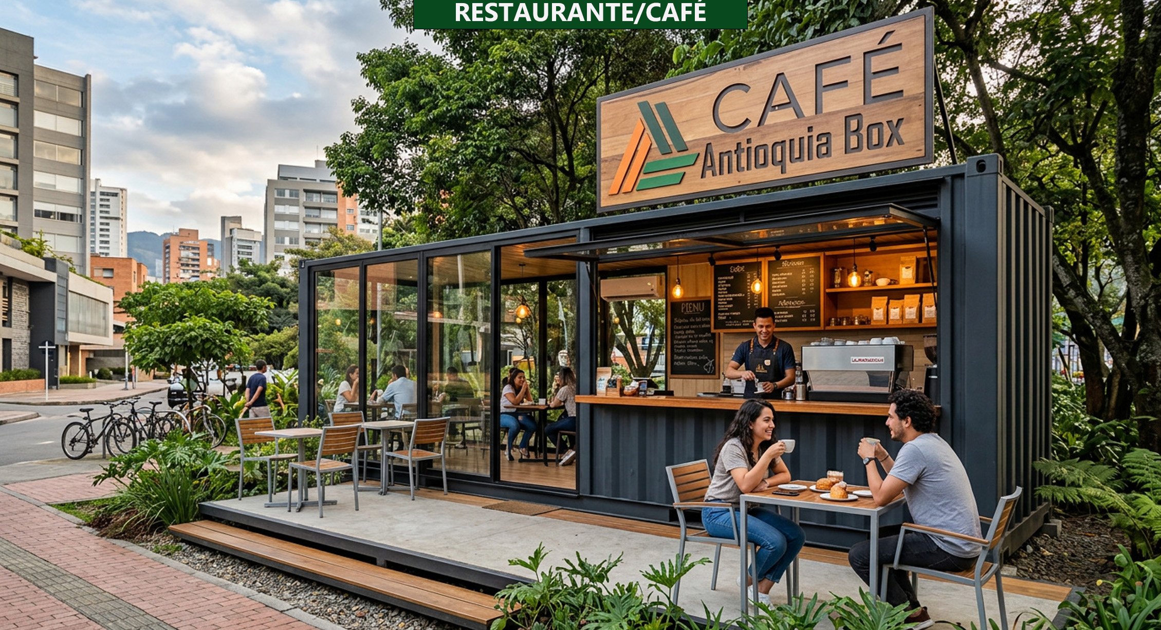 Contenedor Restaurante Cafetería